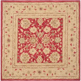 Safavieh Handmade Anatolia Red/ Ivory Wool Rug (6 Square)