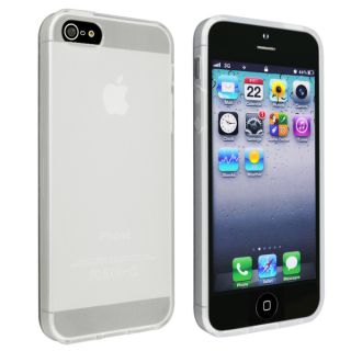 INSTEN Clear Slim Frosted TPU Gel Rubber Phone Case Cover for Apple
