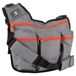 Diaper Dude Diaper Bag   Grey with Orange   Diaper Bags