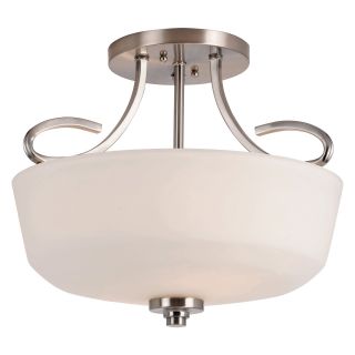 Trans Globe 9551 BN Semi Flush Mount   Brushed Nickel   15W in.   Semi Flush Mount Lights