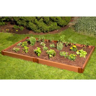 Frame It All 4 x 8 Recycled Resin Raised Garden Bed   6H in.