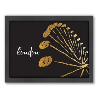 Londontown by Khristian Howell Framed Graphic Art in Black