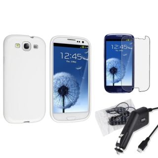 INSTEN Phone Case Cover/ Car Charger/ LCD Protector for Samsung Galaxy