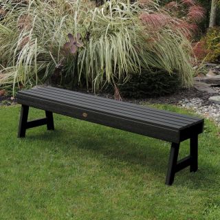 Highwood Marine grade Synthetic Wood 4 foot Weatherly Backless Bench