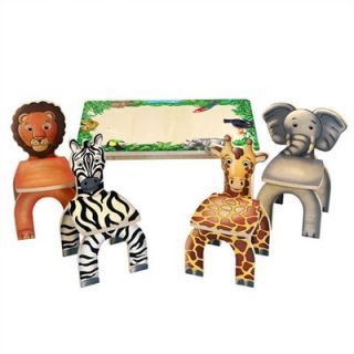 Anatex Safari Table & Animal Kids Novelty Chairs