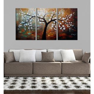 The Giving Tree Hand Painted Oil on Canvas Art Set