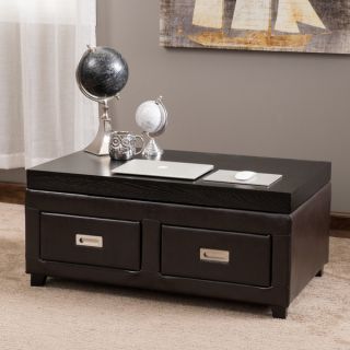 Christopher Knight Home Grant Bonded Leather Adjustable Lift Top Table
