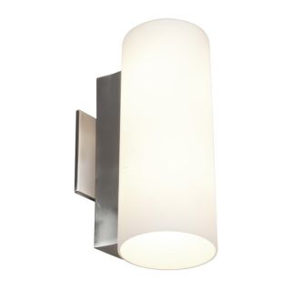 Access Taboo 2 light Brushed Steel 11.8 inch Wall Sconce