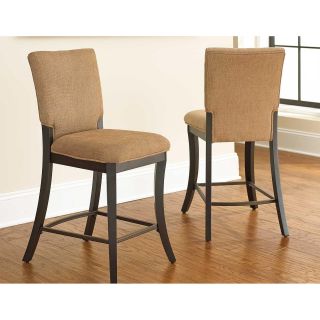 Steve Silver Derrick Counter Height Chairs   Dark Oak   Set of 2   Kitchen & Dining Room Chairs