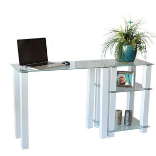 RTA Home And Office White Lines Writing Desk