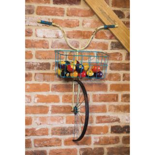Evergreen Enterprises, Inc Front Basket Metal Bicycle and Planter Wall