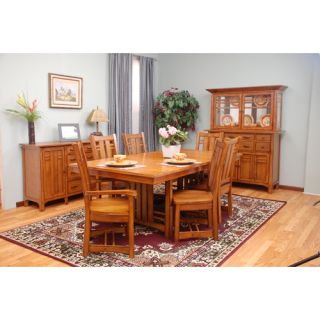 Mastercraft Collections Arts and Crafts Bungalow Extendable Dining