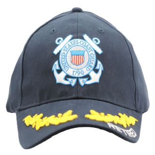 US Coast Guard Embroidered Military White Baseball Cap
