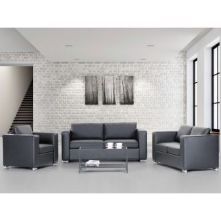 HELSINKI by Beliani European Design Leather Sofa Set  