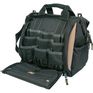 CLC Custom Leathercraft #1537 33-Pocket, 13in. Multi-Compartment Tool Carrier  Tool Bags   Belts