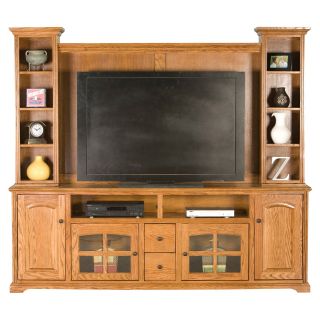 Eagle Furniture Oak Ridge 90 in. Entertainment Console with Optional Hutch   TV Stands