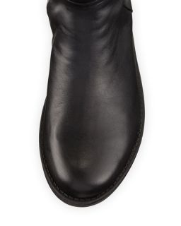 Taryn Rose Arnie Waterproof Leather Knee Boot, Black