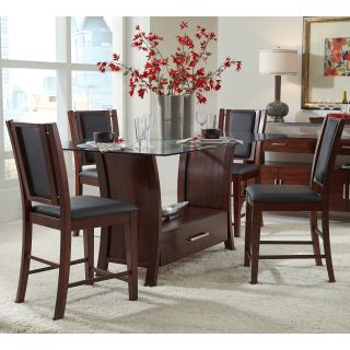Progressive Furniture Avalon 5 Piece Counter Height Dining Table Set   Kitchen & Dining Table Sets