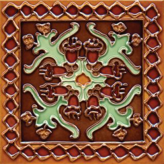 Solistone Mission 6 x 6 Hand Painted Ceramic Decorative Tile in