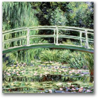 Claude Monet The Japanese Footbridge and the Water Lily Pond at