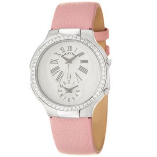 Philip Stein Womens Modern Steel and Leather Quartz Diamond Watch