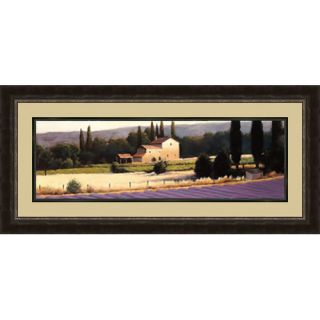 Lavender Field II Framed Painting Print by PTM Images