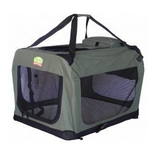 Go Pet Club Dog Pet Soft Crate   Sage   Dog Carriers
