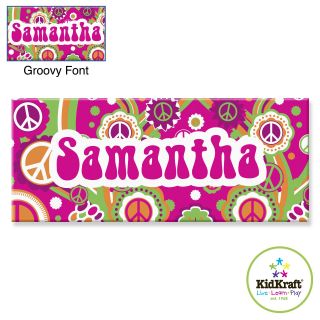 KidKraft Personalized 10 x 24 in. Canvas   Groovy   W00349 1