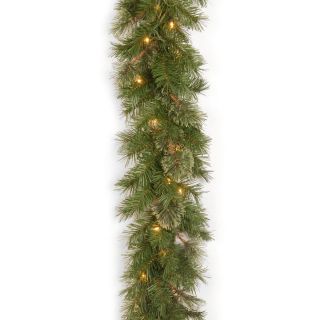 9 ft. Atlanta Spruce Pre Lit Garland   Christmas Garland