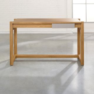 Sauder Soft Modern Desk   Pale Oak   Desks