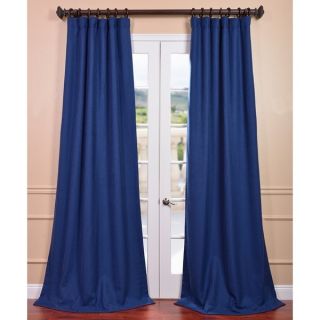 EFF Royal Blue Grommet Top Blackout Curtain Panel Pair