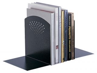 Safco Jumbo Steel Black Bookends   Bookends