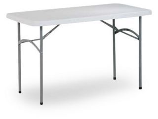 Office Star Products 4 ft. Rectangle Multi Purpose Folding Table   White