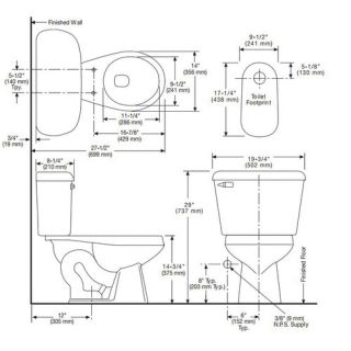 Pro Fit 1 Front Complete Round 2 Piece Toilet by Mansfield