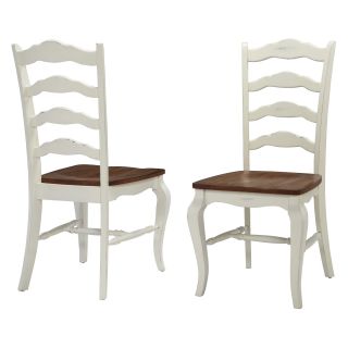 Home Styles The French Countryside Oak Dining Chairs   Set of 2   Kitchen & Dining Room Chairs