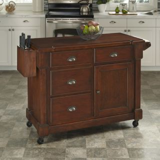 Home Styles Aspen Kitchen Island with Wood Top