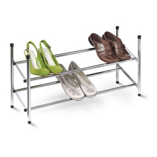 Expandable shoe rack, chrome   17604404   Shopping