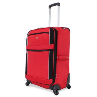 SwissGear Red/Black Sport 24 inch Upright Spinner Suitcase   16803270