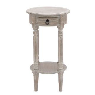 Notting Hill Petite Round Wood Accent and End Table