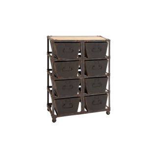 Metal Wheeled Cabinet   Shopping Decorative