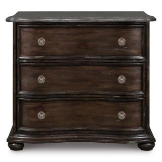 Muirfield Wood 3 Drawer Bachelor Chest   Distressed Pine