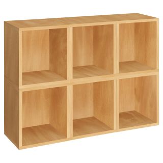 Way Basics Modular 6 Cube Tall Bookcase   Cedar Do Not Use