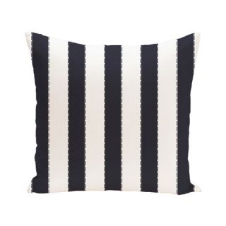 Stitch in Time Stripes Print Outdoor Pillow by e by design