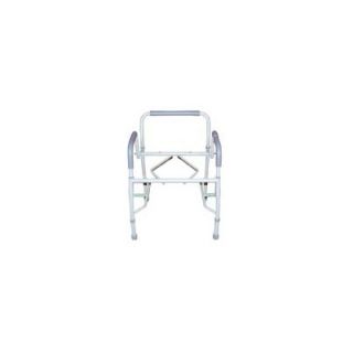 Drive Medical K.D. Deluxe Steel Drop Arm Commode with Padded Seat