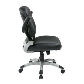 Eco Leather Executive Chair with Adjustable Padded Flip Arms by Office