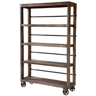 Stein World Hayden Rolling Wood Shelving Unit   Pantry Cabinets