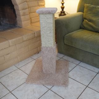 New Cat Condos Premier 34 inch Solid Wood Scratching Post