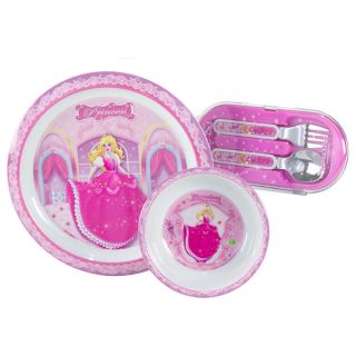 Pecoware 5 piece Pink Princess Dinnerware Set   17231284  