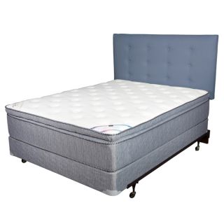 Diamond Gel Foam Pillow Top 12 inch Twin size Mattress and Foundation