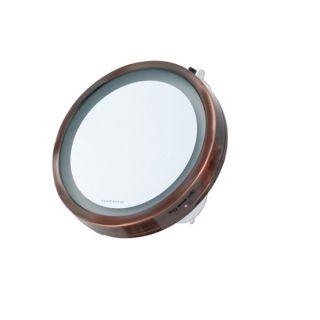 Ovente LED Lighted Suction Cup 8x Magnifiying Mirror   16460131